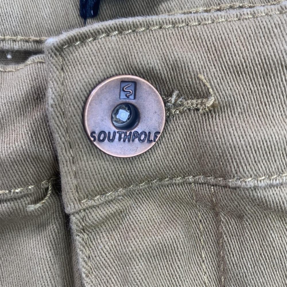 Southpole Flex Pants Men 40x30 (36x30) Khaki Straight Fit Casual Stretch Classic - Picture 4 of 16